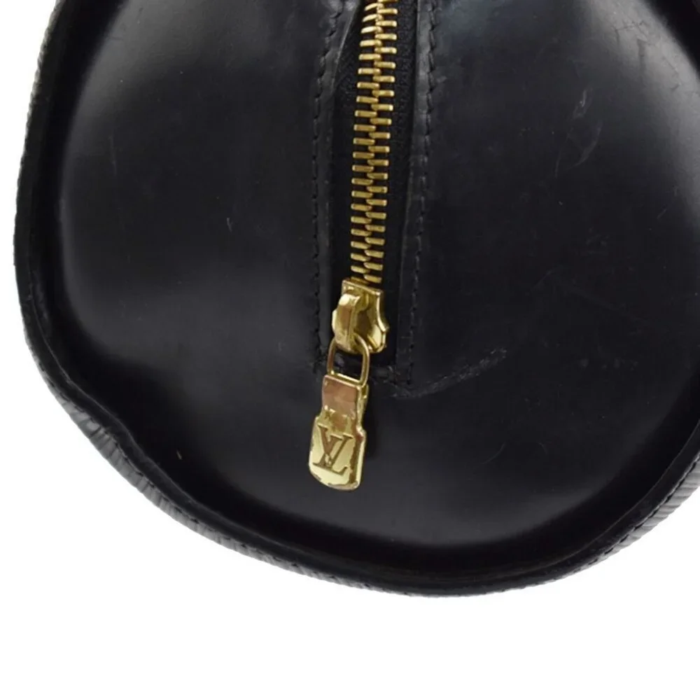 Vintage LOUIS VUITTON Soufflot Hand Bag Epi Leather Black Gold France - Picture 7 of 10
